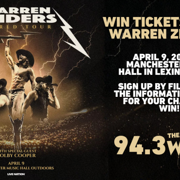 Win tickets to see Warren Zeiders in Lexington on 4/9!